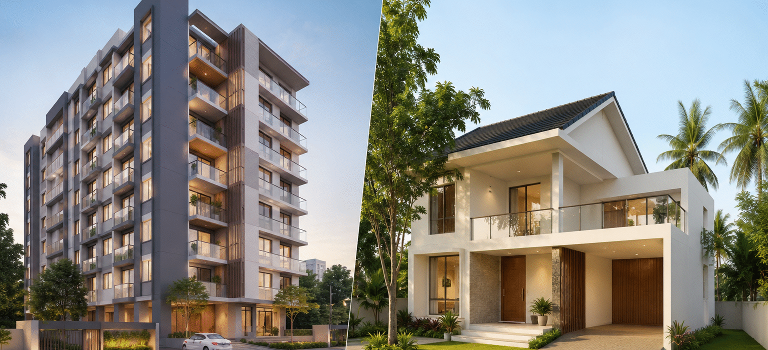 Flats vs Villas in Kerala: Which is the Better Investment in 2026?